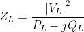 Per unit impedance of load